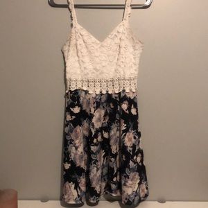Lace and floral print summer dress from Eclipse